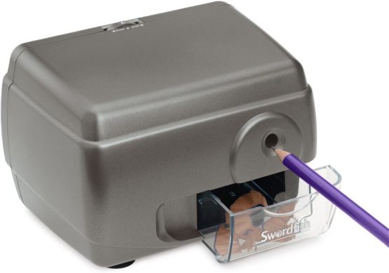 Swordfish ‘Contour’ Electric Pencil Sharpener with Replaceable Helical Blade and Pencil Point Options [40051] - Image 3