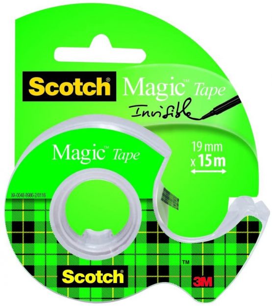 Scotch® 8 1915D Magic Tape Dispenser with 1 Roll Adhesive Tape 19 mm x 15 m