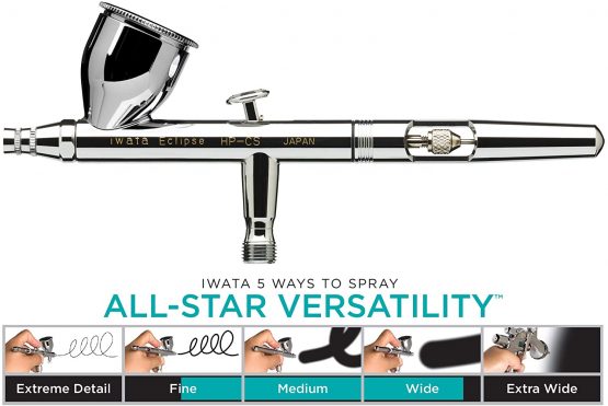 Iwata-Medea Eclipse HP CS Dual Action Airbrush Gun / Gravity Feed