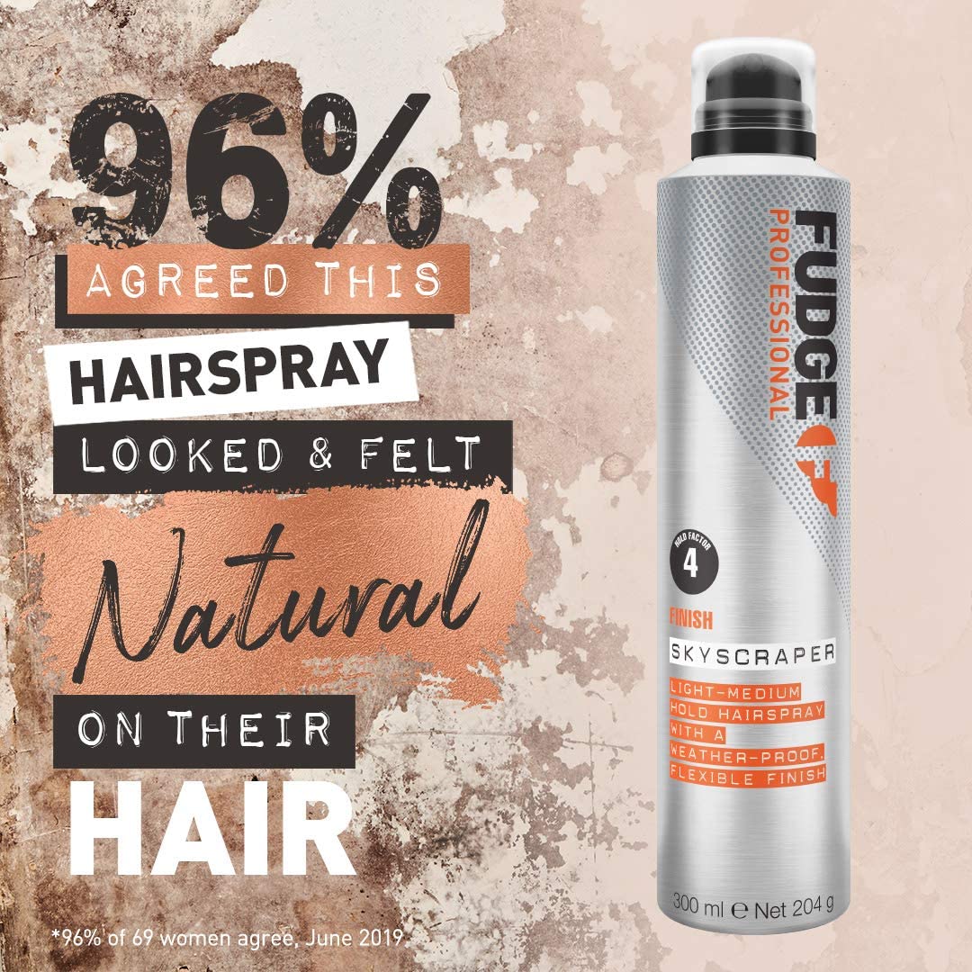Fudge Professional Hairspray Travel Size, Skyscraper Light to Medium Hold Hair Spray, for Women All Day Hold, Weather Proof - Image 4