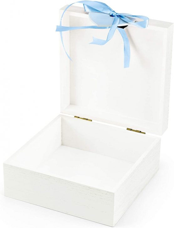 Mousehouse Gifts Blue Elephant Baby Boy Memories Keepsake Wooden Box - Image 3