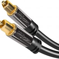 KabelDirekt – 2m Optical Digital Audio Cable/TOSLINK Cable (TOSLINK to TOSLINK, fibre optic cable, for Home Theater, PS4, XBOX) PRO Series