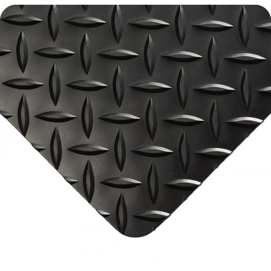 Wearwell 385.316x2x3BK Diamond-Plate Runner Mat, 61 cm x 91 cm, Black