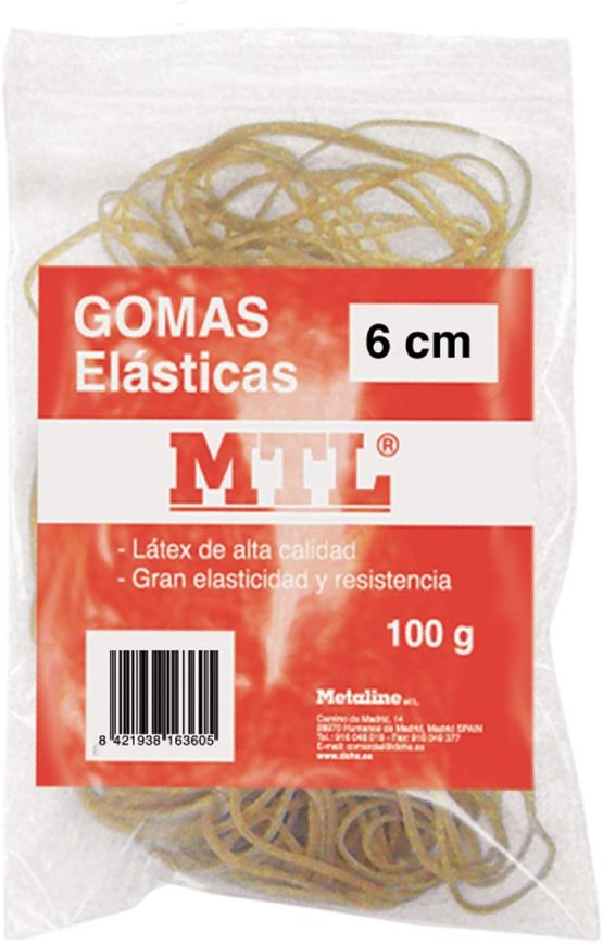 MTL - Box of Elastic Bands 1.5 mm x 6 cm