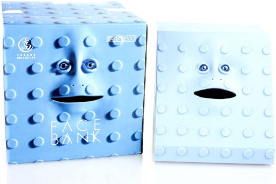 Face Bank Blue Dots Design Munching Money Box - Image 3