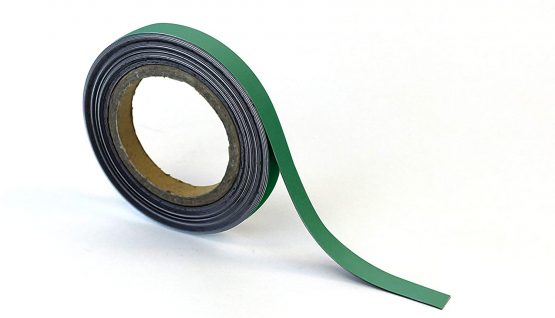 Magnetic Easy-Wipe Strip Green 15mm x 10M