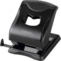 Herlitz 50025428 File Punch 4 mm with Stop Rail Black