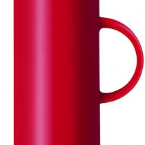 Stelton EM77 Vacuum Jug - Double-Wall Insulated Pitcher for Hot or Cold Drinks - Tea & Coffee Server Pot with Glass Insert, Magnetized Rocker Stopper, Screw Cap, Nostalgic Design (Red, 1.5 litres)