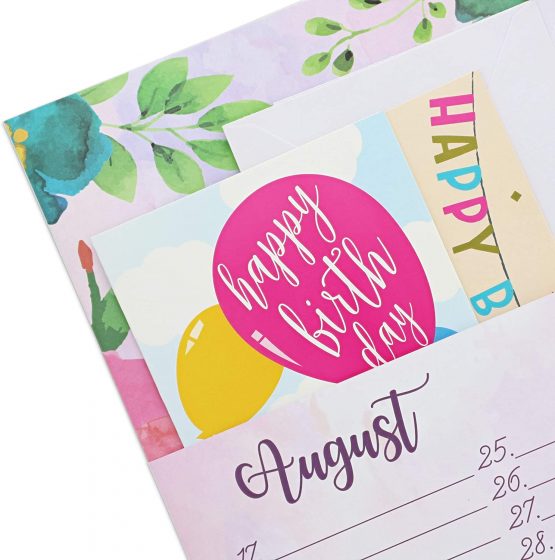 Sustainable Greetings Floral Greeting Card Organizer Book – 10 x 8.5 Inches - Image 4