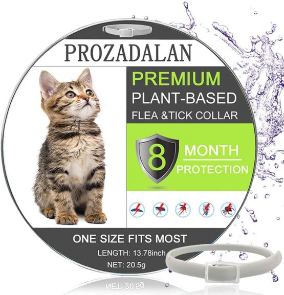 PROZADALAN Upgraded Cat Flea Collar, Cat Control Collar with Natural