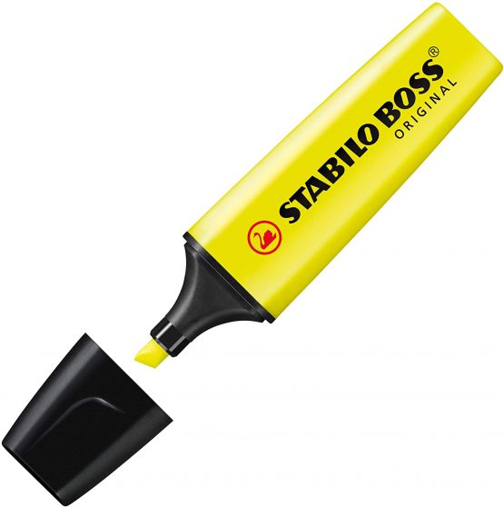 Highlighter - STABILO BOSS ORIGINAL Tub of 6 Assorted Colours - Image 3