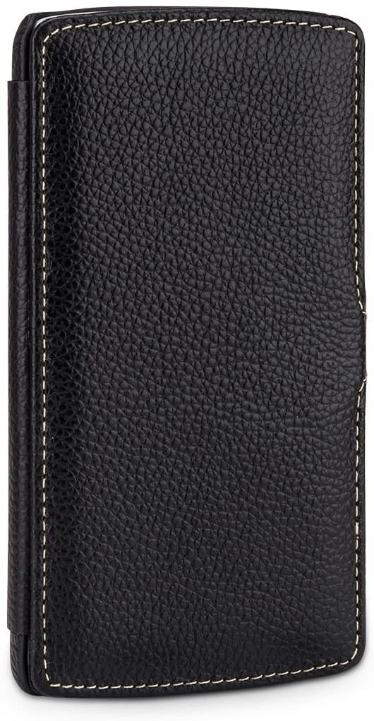 StilGut® UltraSlim Book Type with Clip, Leather Case for LG G3 Stylus, Black, Black - with Clip - Image 4