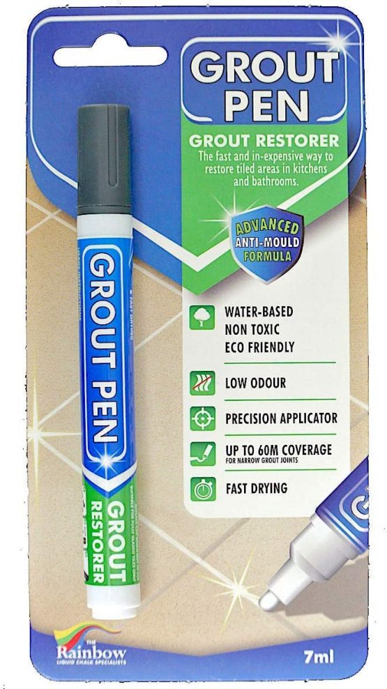 Grout Pen For restoring tile grout. Dark Grey 5mm wide nib