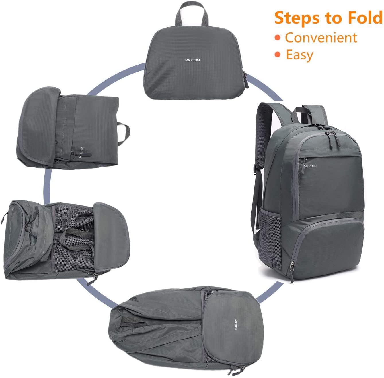 MRPLUM 30L Rucksack Foldable Ultralight Packable Backpack - Image 3