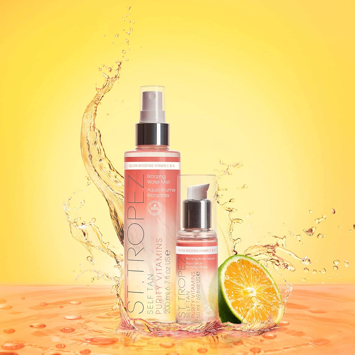 St.Tropez Self Tan Purity Vitamins Face Serum, Natural Sunkissed Glow Face Tan, Vitamin C & D, Vegan - Image 3