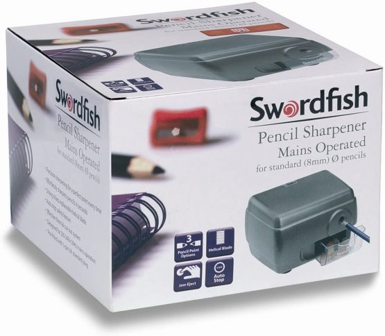 Swordfish ‘Contour’ Electric Pencil Sharpener with Replaceable Helical Blade and Pencil Point Options [40051] - Image 4