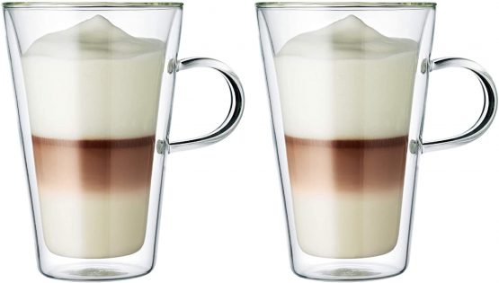 Bodum Canteen Double Wall Glass Set, Mouth Blown Borosilicate Glass - 0.4 L, Pack of 2