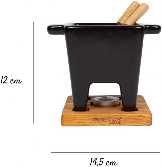 BOSKA Cheese Fondue Set 200ml in brown/silver/black, Stainless Steel, 13 x 13 x 13 cm - Image 2