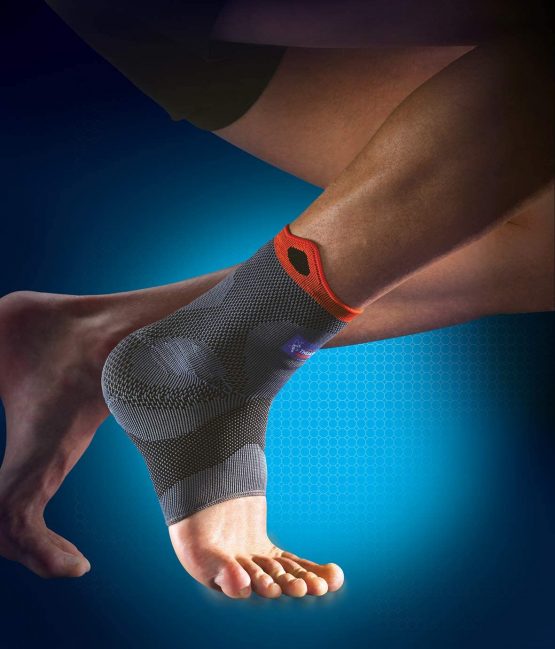 Reinforced Ankle Support Thuasne Sport - Grey/Orange - Size M - Image 3
