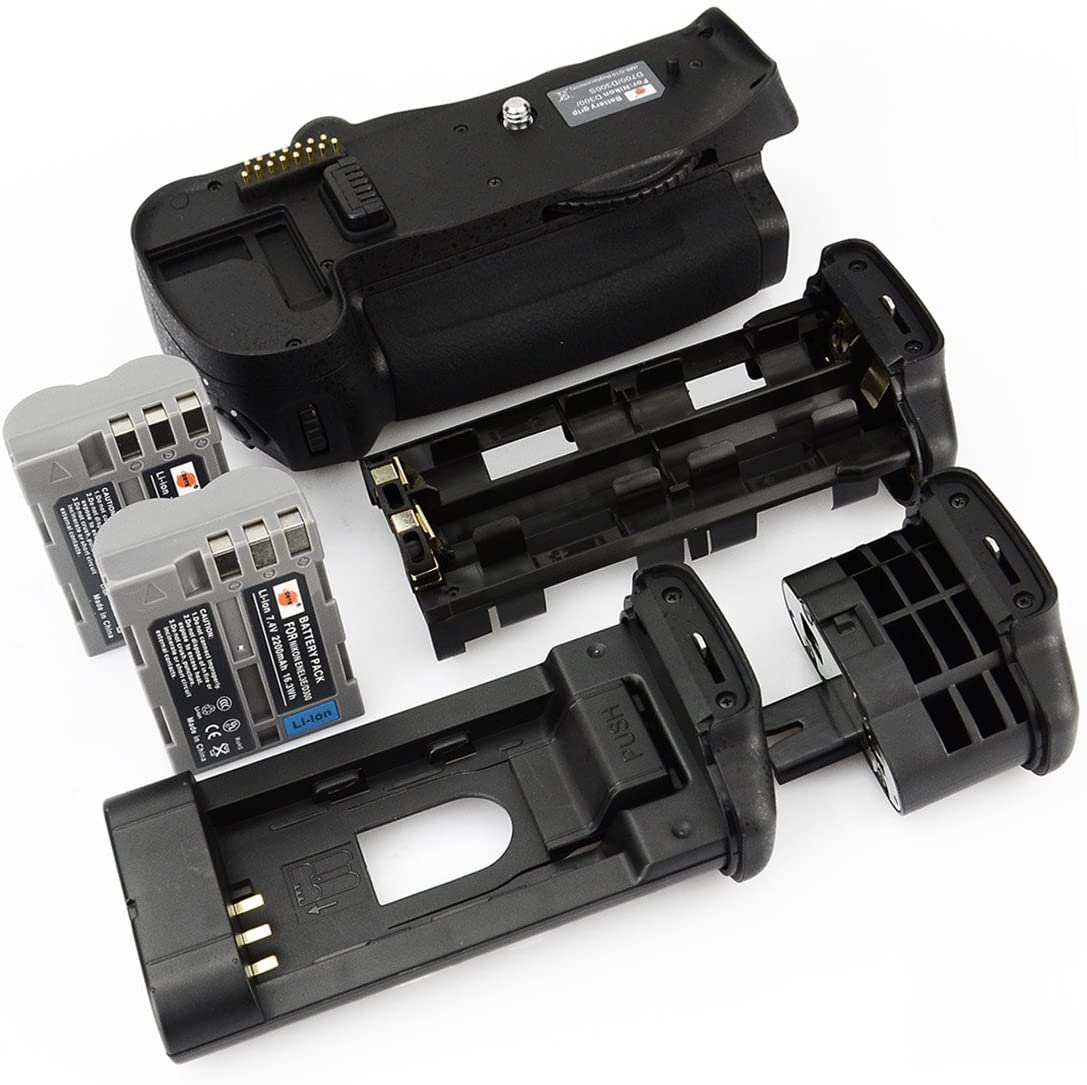 DSTE® Pro MB-D10 Vertical Battery Grip + 2x EN-EL3E for Nikon D300 D300S D700 D900 SLR Digital Camera