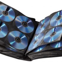 Hama CD wallet for storing 160 CDs/DVDs/Blu-rays, black,00033834