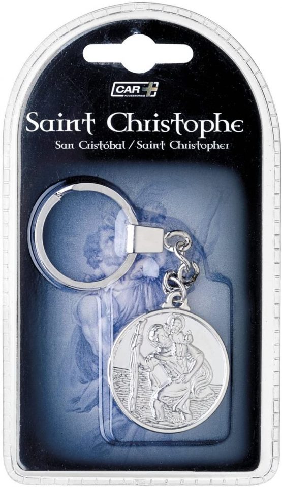 Sumex / Suministros Exteriores SA CAR+ SCRST15 Round St. Christopher Key Ring - Image 2
