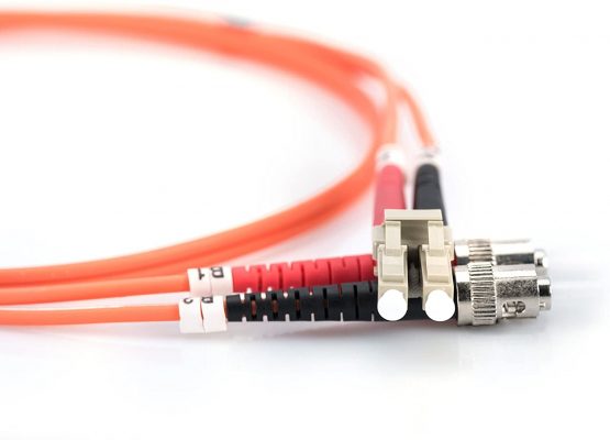 Digitus LWL patch cable OM2-2 m LC to ST fiber optic cable - LSZH - Duplex Multimode 50/125µ - 10 GBit/s - Orange - Image 2