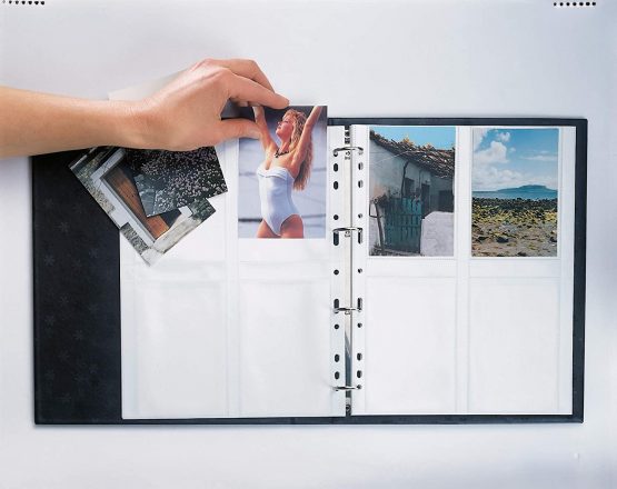 HERMA Photo Pockets for Ring Binder Albums, Acid Free, 20 x 30 cm Portrait Format, 20 Pockets, White 7589 - Image 3