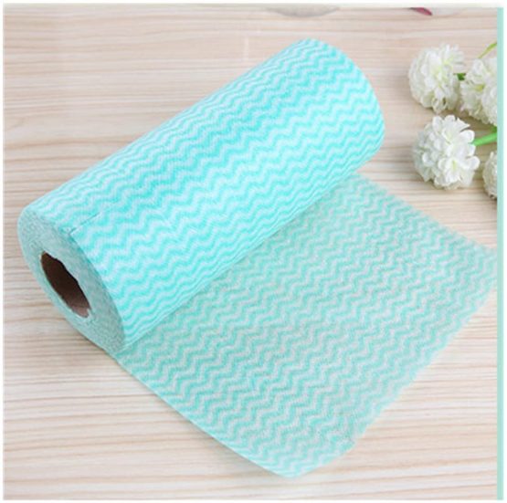 JEBBLAS Dish Cloths Disposable Cloth roll Jay Clothes All Purpose Cloths j Cloths for Kitchen All Purpose Cleaning Cloth 3 Roll Green - Image 3