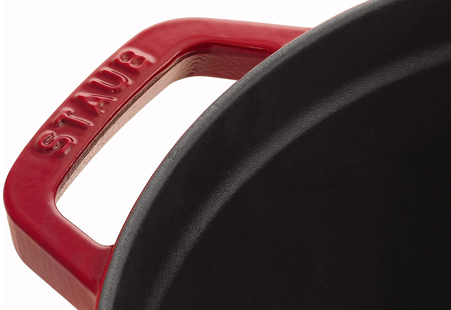STAUB Cast Iron Roaster/Cocotte, Round, 22 cm, 2.6 L, Cherry Red, 22cm - Image 4