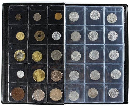 MULOVE 150 Pockets Coin Collectors Album, Coin Collection Holder Book Suitable for Coin Diameter Less Than 1.65 Inches Storage,Blue - Image 2