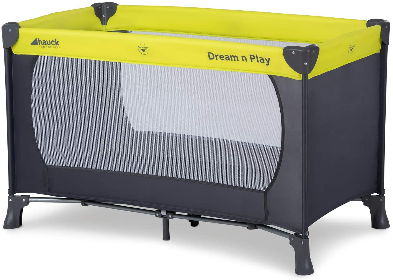 hauck dream n play travel cot mattress size