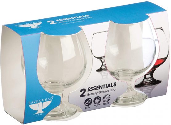 Ravenhead Essentials Sleeve of 2 39cl Brandy Glasses, Transparent - Image 2
