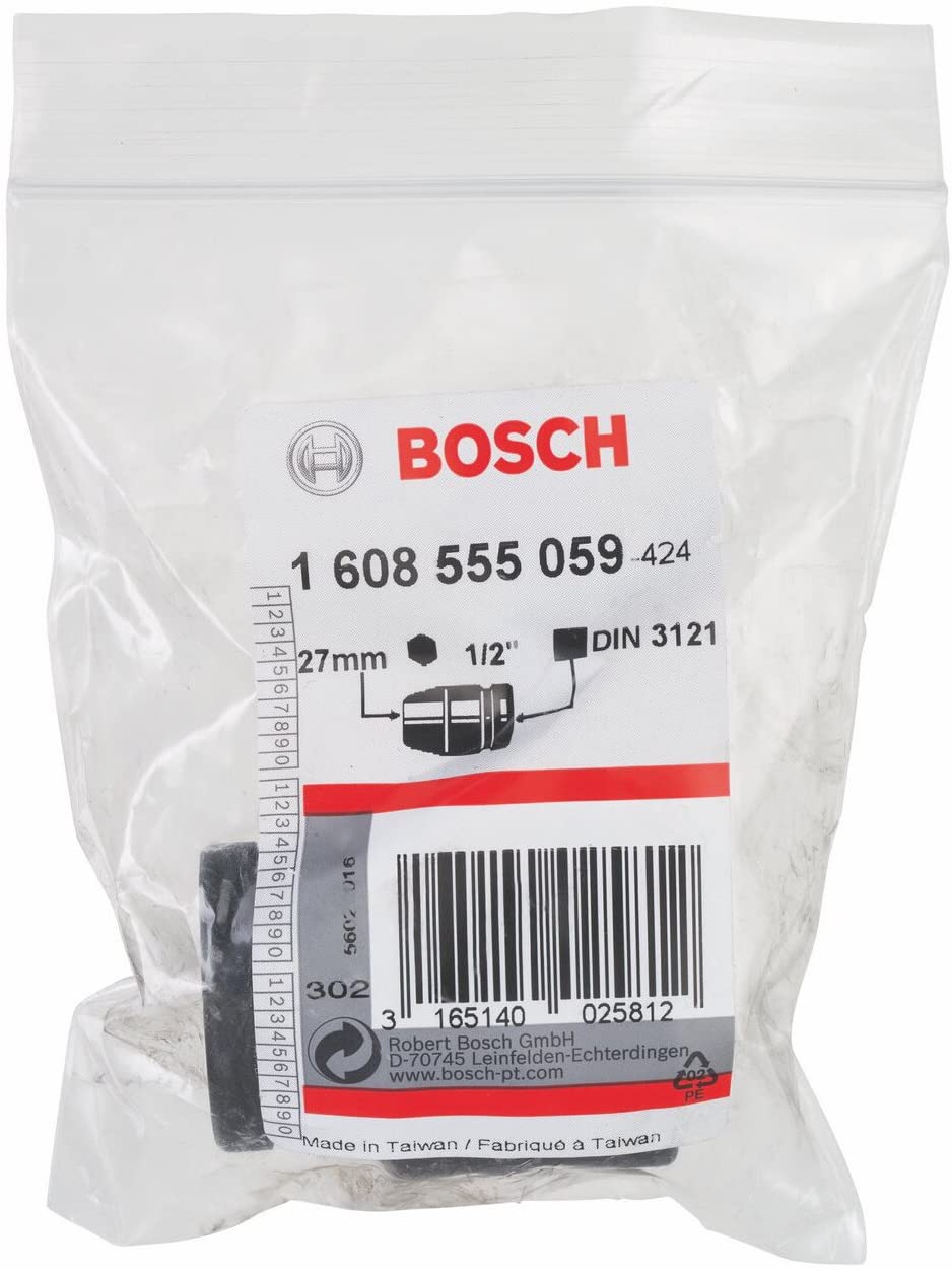 Bosch 1608555059 Sockets for Impact Wrenches and Internal Square Drive, White, 27mm x M18 - Image 2