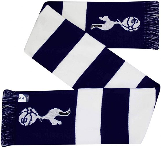 THFC Official Tottenham Football Crest Football Fans Bar Scarf (100% Acrylic)