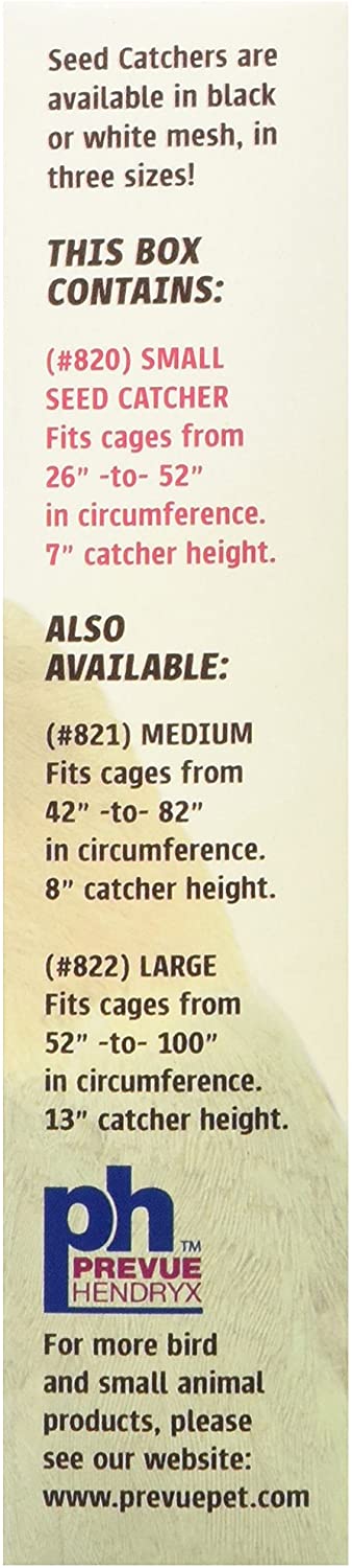Prevue Pet Products Mesh Bird Seed Catcher 7" H, Assorted Colors, Small