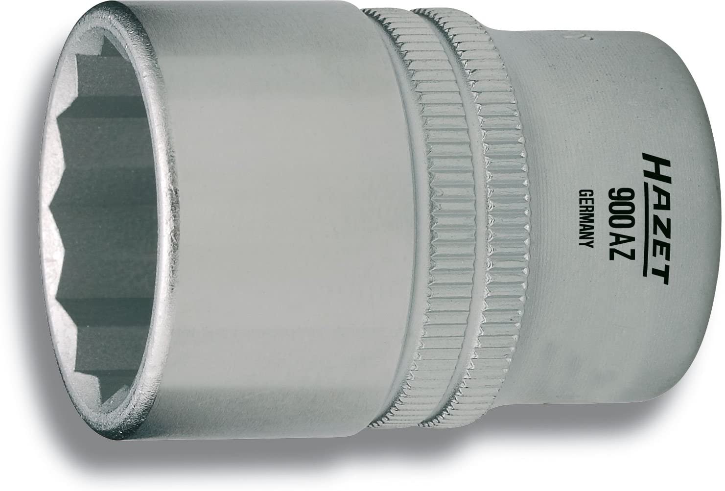 HAZET 900AZ-13/16 38 mm 12-Point Traction Profile Socket - Chrome-Plated/Polished