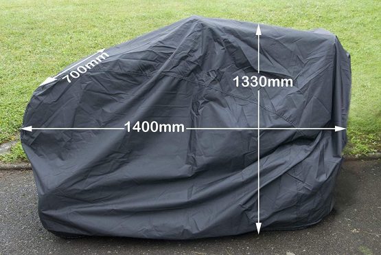 Speedwellstar Ride on Lawn Mower Cover 1.3KG Waterproof 600 Denier Extra Heavy Duty 1.3 kg weight 600 Denier material with PU coated rear surface 103 x 110 x 155 cm Elastic Hem Quad Bike - Image 2