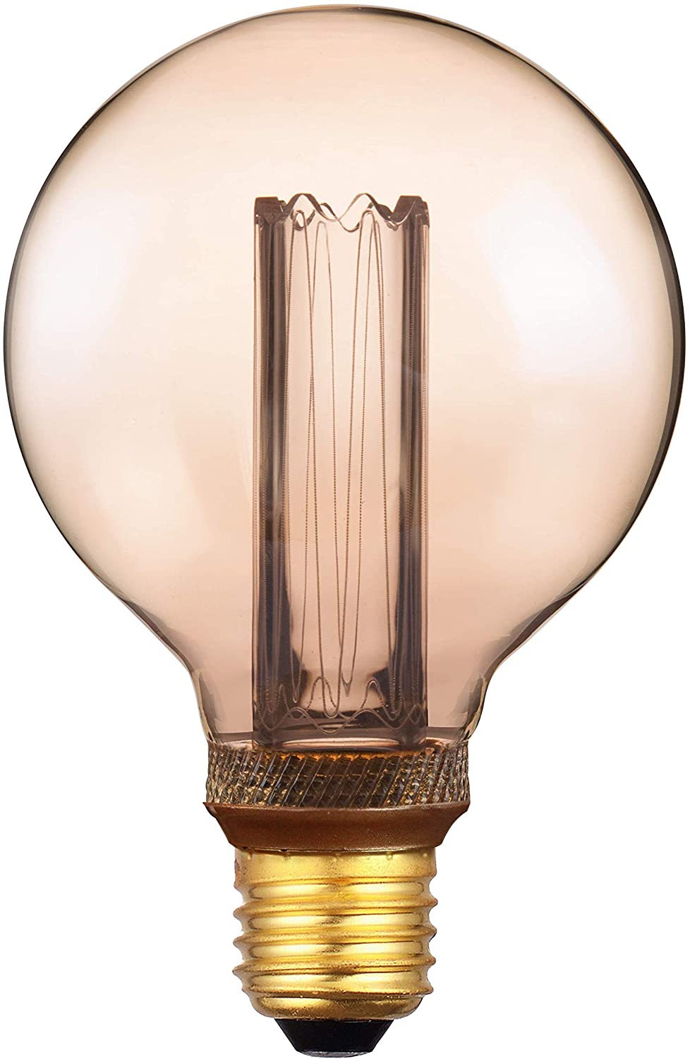 greenandco 4X Decorative LED Vintage Light Bulb, E27 G95 Amber, 4 Count (Pack of 1) - Image 3