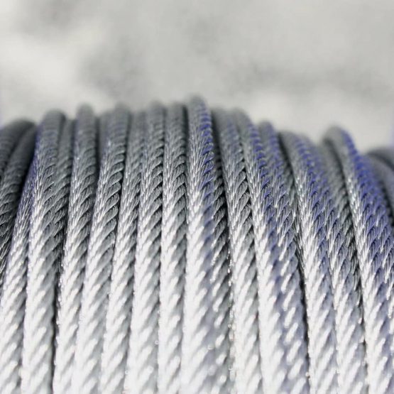 5 Metre Steel Cable 1.5 mm Galvanised 6 x 3FC Wire Rope Rust Resistant