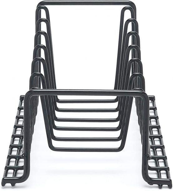 simplywire - Plate Rack/Drainer - Kitchen Cupboard Storage Organiser - Black - Small - Image 4