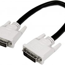 StarTech 1m DVI-D Dual Link Cable - Male to Male DVI-D Digital Video Monitor Cable - 25 pin DVI-D Cable M/M Black 1 Meter - 2560x1600 (DVIDDMM1M)