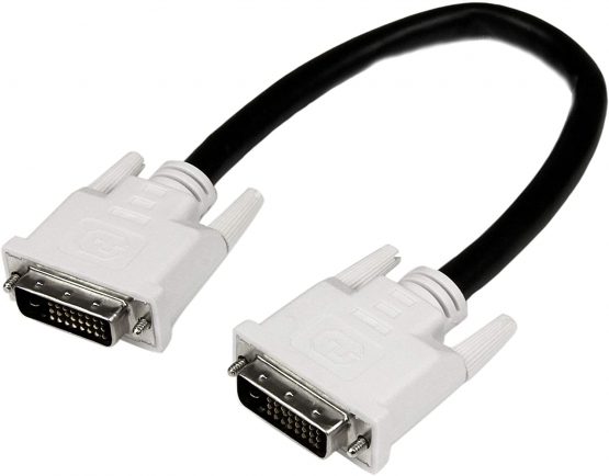 StarTech 1m DVI-D Dual Link Cable - Male to Male DVI-D Digital Video Monitor Cable - 25 pin DVI-D Cable M/M Black 1 Meter - 2560x1600 (DVIDDMM1M)