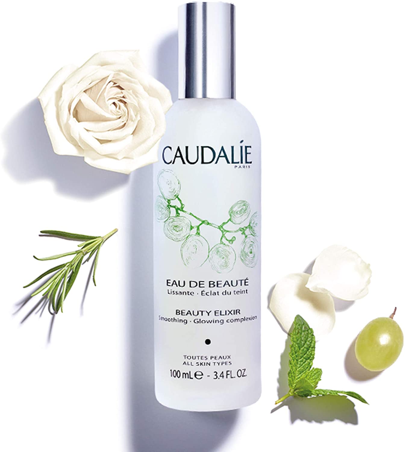 Caudalie Beauty Elixir Prep, Set, Glow Face Mist - 100 mL, clear, 100 ml (Pack of 1) - Image 3
