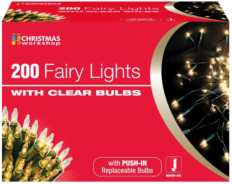 The Christmas Workshop 75270 200 Warm White Christmas Tree Lights/Static Decorative LED Fairy Lights / 22.9m Length/Indoor & Outdoor Christmas Decorations - Image 4