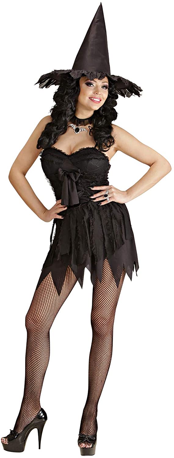 Ladies Glam Witch - Halloween Fancy Dress Costume, Black, Size 14-16, Ladies -> Size 14-16