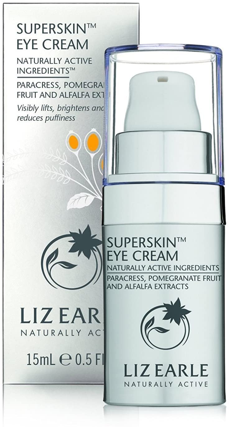 Liz Earle Superskin Eye Cream 15ml A Moisturiser Skincare For A Natural Glow Awake Bright Eyes, 15 ml (Pack of 1)