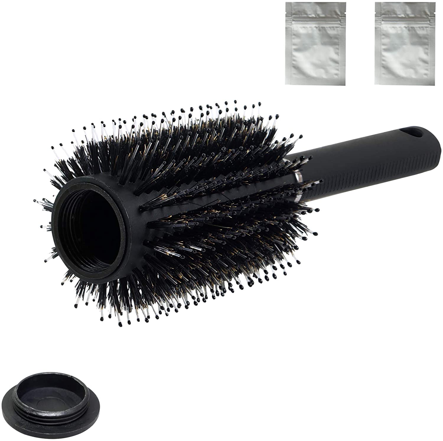 Round Hairbrush with Hidden Compartment, Diversion Safe Hair Brush, Hiding Container for Jewelry Money and Valuables