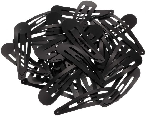 30 Pieces 3.1 Inch Large Metal Snap Hair Clips No Slip Hair Barrettes Girls Women Hair Accessories (Black) - Image 2