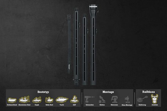Railblaza Extenda Pole 1000 - Black, NA - Image 2